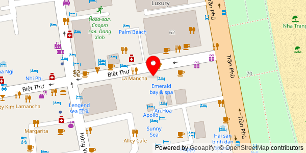 Map location for PHỐ ẨM THỰC NHA TRANG
