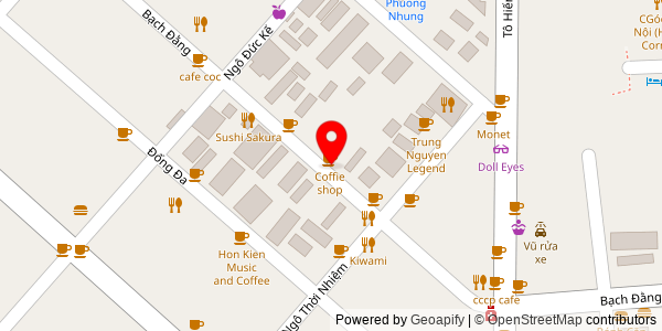 Map location for Phở Bò Hà Nội