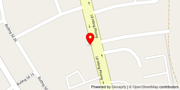 Map location for Phở bò Phong Châu