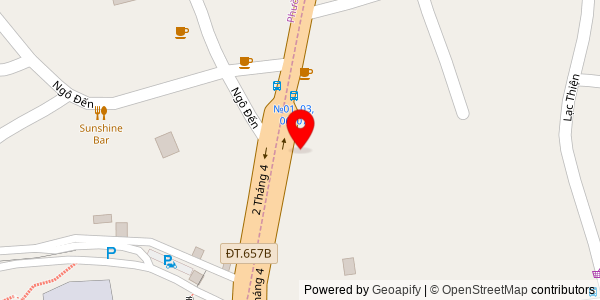 Map location for Phở Tháp Bà