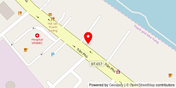 Map location for Thang pho Nha Trang